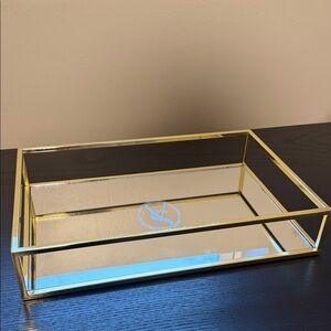 Victoria's Secret Gold Framed Vanity Tray NWT